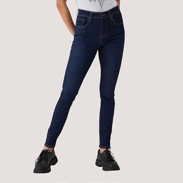 CALÇA LEVIS 721 JEANS ESCURO COM ELASTANO FEMININA