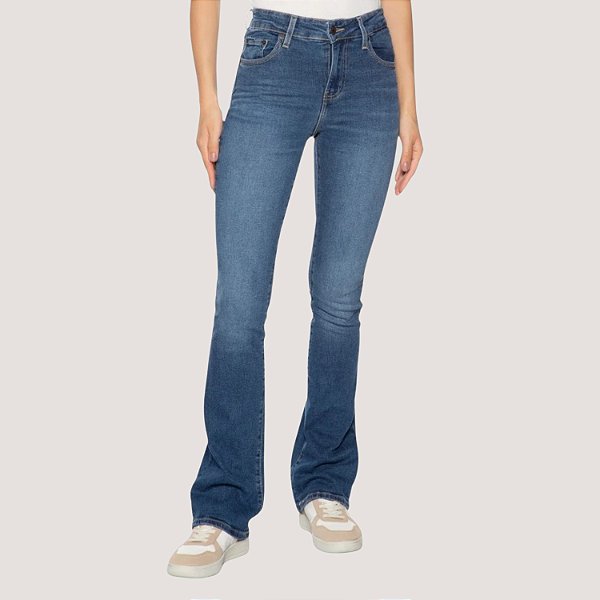 CALÇA LEVIS 725 JEANS ESCURO COM ELASTANO FEMININA