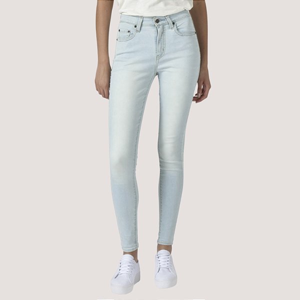 CALÇA LEVIS 721 JEANS CLARO COM ELASTANO FEMININA