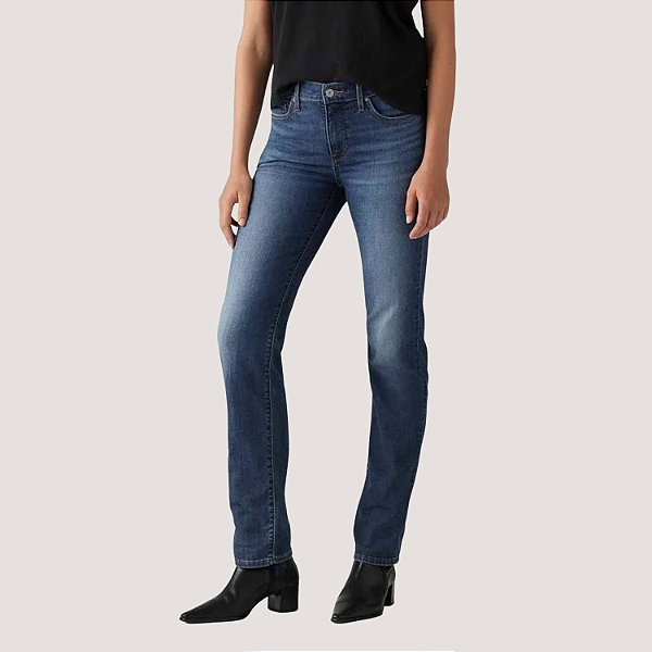 CALÇA LEVIS 314 JEANS ESCURO COM ELASTANO FEMININA