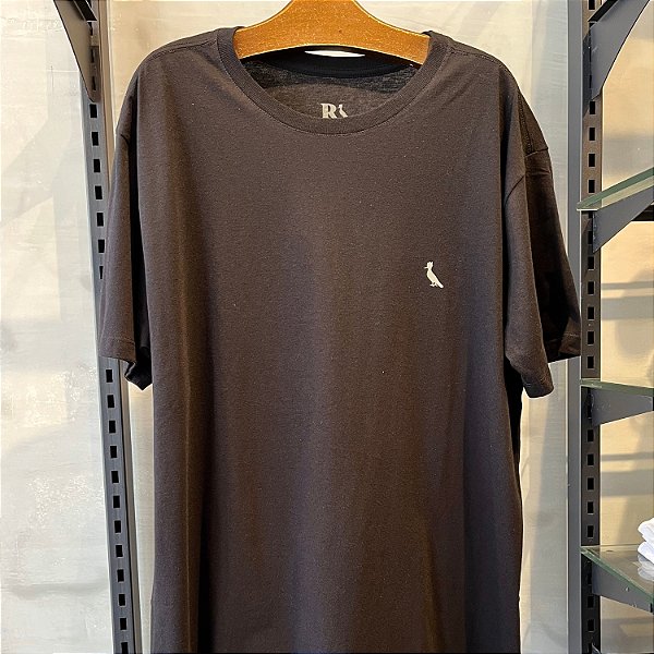 CAMISETA RESERVA MC COMFORT ALGODÃO PRETA MASCULINA