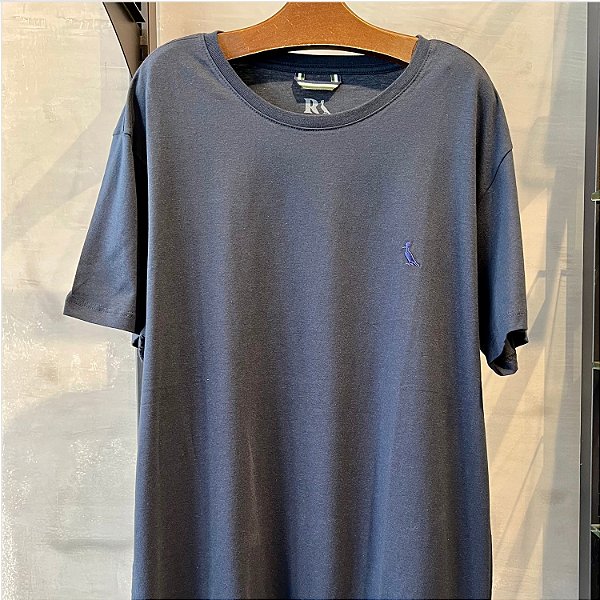 CAMISETA RESERVA MC COMFORT ALGODÃO AZUL MARINHO MASCULINO
