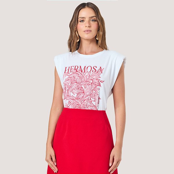 BLUSA SLY REGATA ALGODÃO COM ELASTANO FEMININA