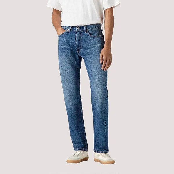 CALÇA LEVIS 505 JEANS MEDIO COM ELASTANO TRADICIONAL MASCULINA