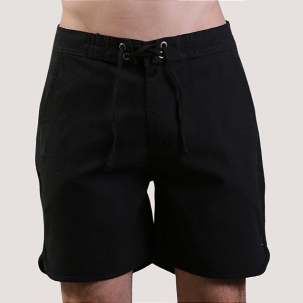 BERMUDA DESERT MOLETOM CASUAL PRETO MASCULINA