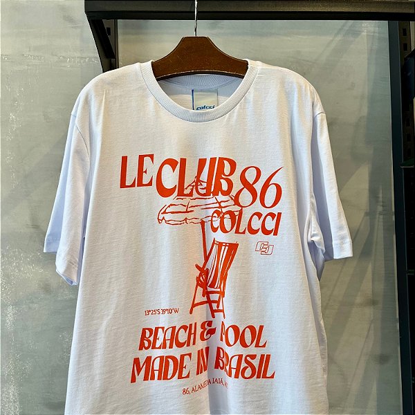 BLUSA COLCCI MC T-SHIRT ALGODAO BRANCO FEMININA