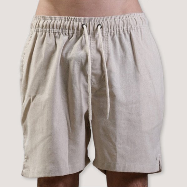 SHORT DESERT LINHO ESPORTE FINO COMFORT CRU MASCULINO