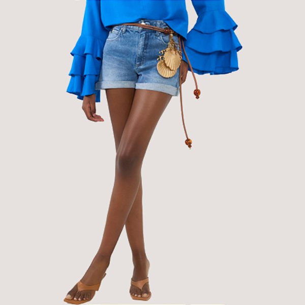 SHORT COLCCI JEANS MEDIO COM ELASTANO FEMININO
