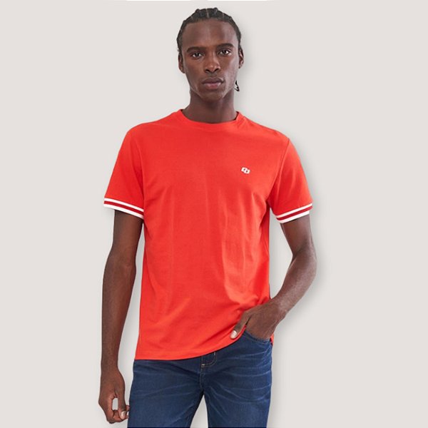 CAMISETA COLCCI MC COMFORT VERMELHO MASCULINA