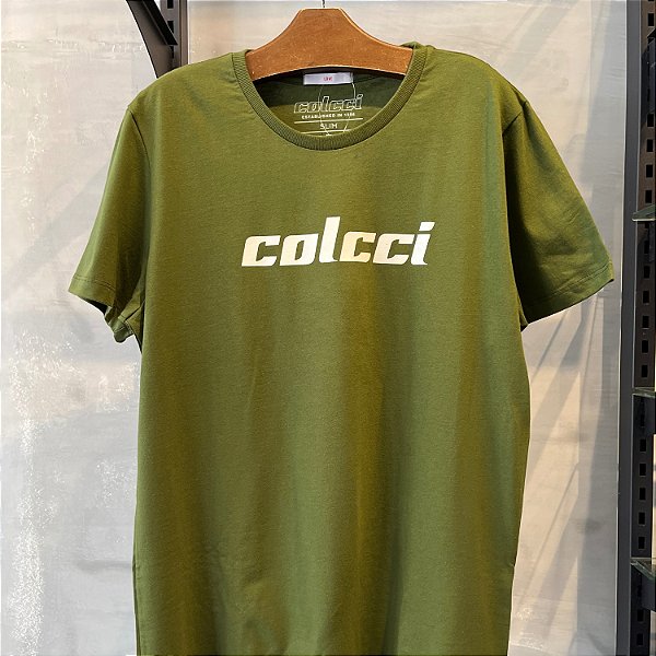 CAMISETA COLCCI MC COMFORT VERDE MUSGO MASCULINA