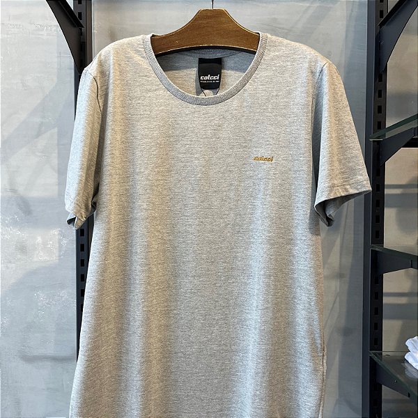 CAMISETA COLCCI MC SLIM ALGODAO CINZA MASCULINA