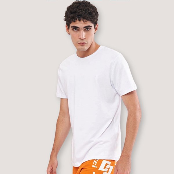 CAMISETA COLCCI MC COMFORT ALGODAO BRANCO MASCULINO