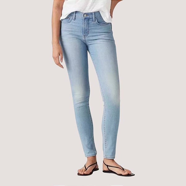 CALÇA LEVIS 311 JEANS CLARO COM ELASTANO FEMININA