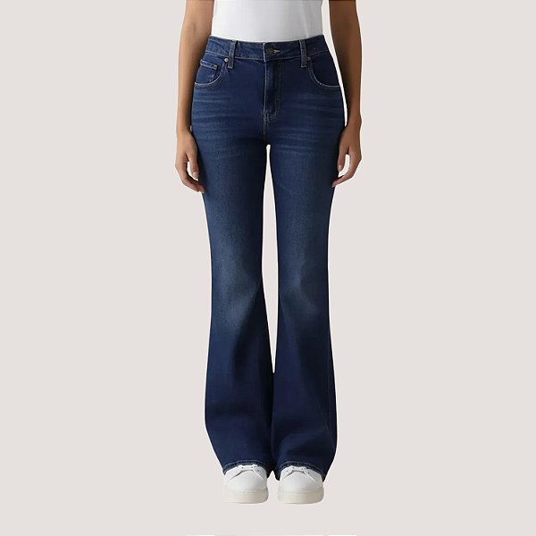 CALÇA LEVIS 726 JEANS ESCURO COM ELASTANO FEMININA