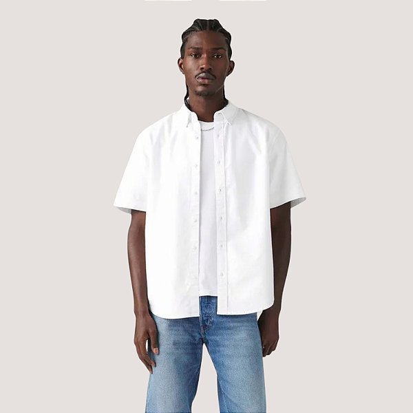 CAMISA LEVIS MC COMFORT ALGODÃO BRANCO MASCULINO
