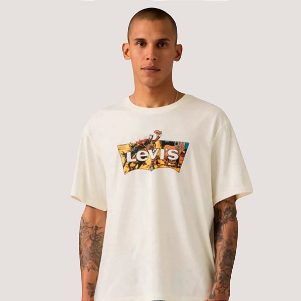 CAMISETA LEVIS MC COMFORT ALGODÃO BRANCO MASCULINA