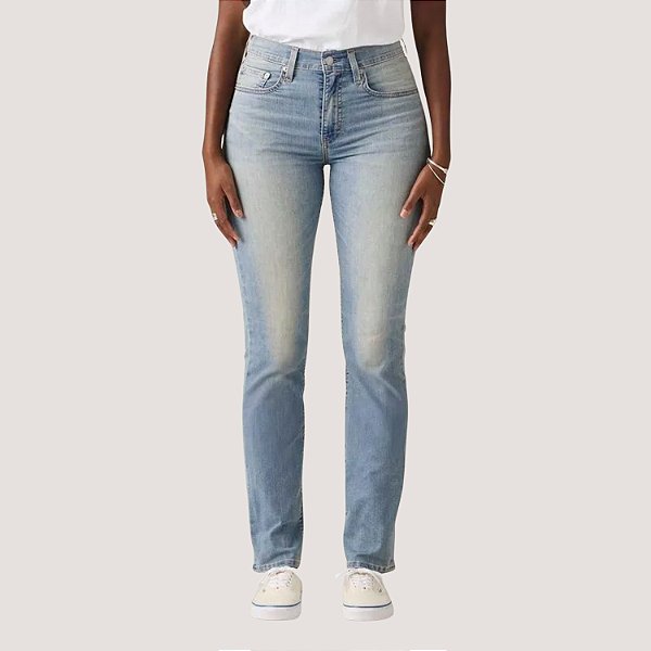CALÇA LEVIS 724 JEANS/ELASTANO JEANS CLARO FEMININA