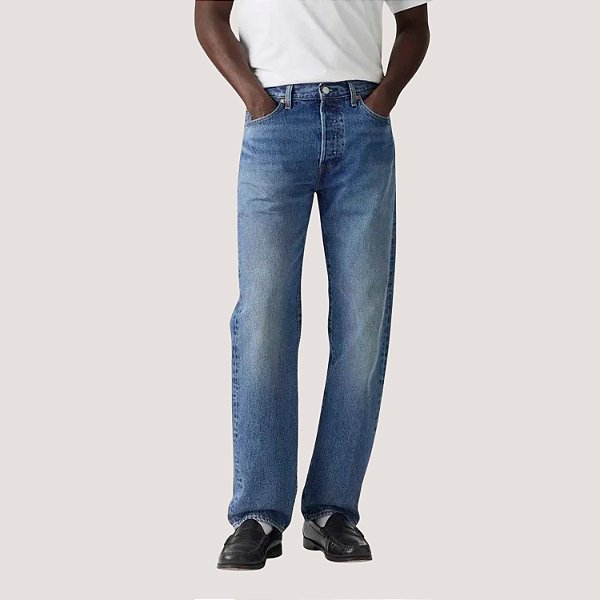 CALÇA LEVIS 501 JEANS MEDIO BRUTO TRADICIONAL MASCULINA