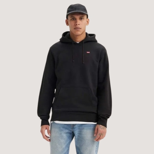 BLUSAO LEVIS MOLETOM COM CAPUZ PRETO MASCULINO ADULTO