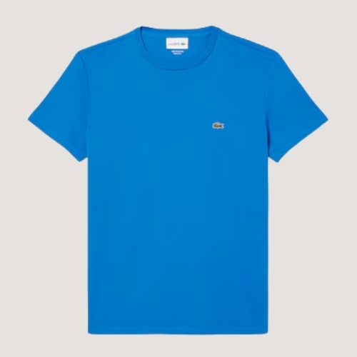 CAMISETA LACOSTE MANGA CURTA COMFORT ALGODÃO AZUL ROYAL MASCULINO ADULTO