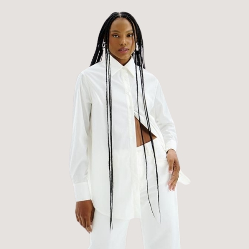 CAMISETE LEZ A LEZ MANGA LONGA ALGODÃO BRANCO FEMININO ADULTO