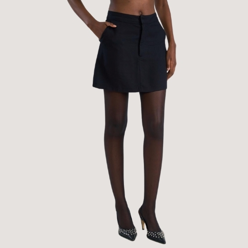 SAIA COLCCI MINI VISCOSE PRETO FEMININO ADULTO