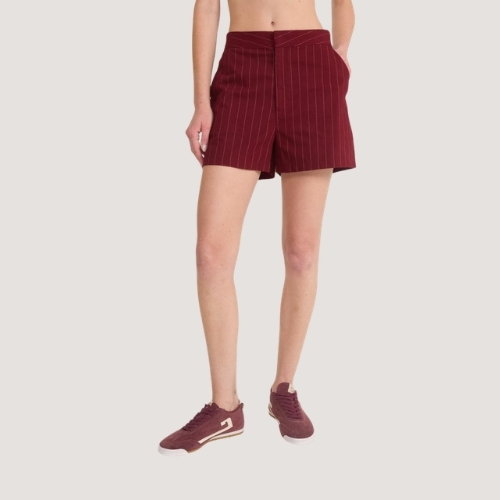 SHORT COLCCI ALFAIATARIA BORDÔ FEMININO ADULTO