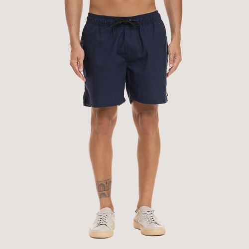 SHORT DESERT LINHO ESPORT FINO COMFORT AZUL MARINHO MASCULINO ADULTO
