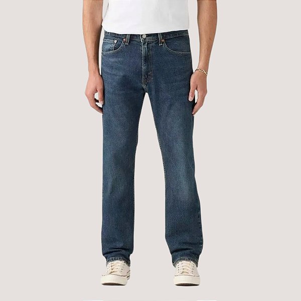 CALÇA LEVIS 505 JEANS ESCURO COM ELASTANO MASCULINO ADULTO