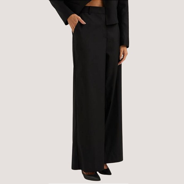 CALÇA LEZ A LEZ ALFAIATARIA PANTALONA PRETO FEMININO ADULTO