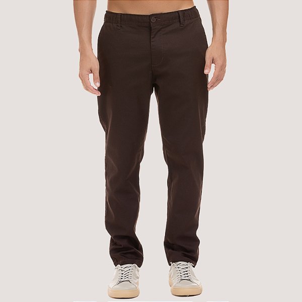 CALÇA DESERT BRIM ELASTANO ESPORTE FINO CAFÉ MASCULINO ADULTO