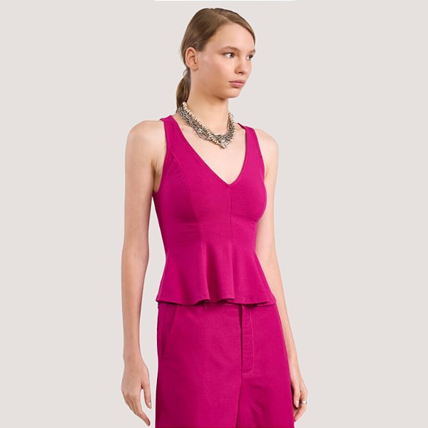BLUSA COLCCI REGATA VISCOSE E ELASTANO ROSA FEMININO ADULTO