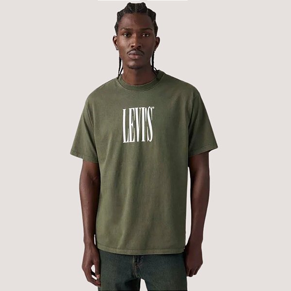 CAMISETA LEVIS MANGA CURTA COMFORT ALGODÃO PRETO MASCULINO ADULTO