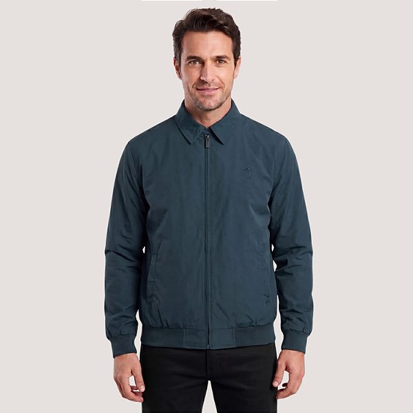 JAQUETA ALEATORY POLIESTER BOMBER AZUL MARINHO MASCULINO ADULTO