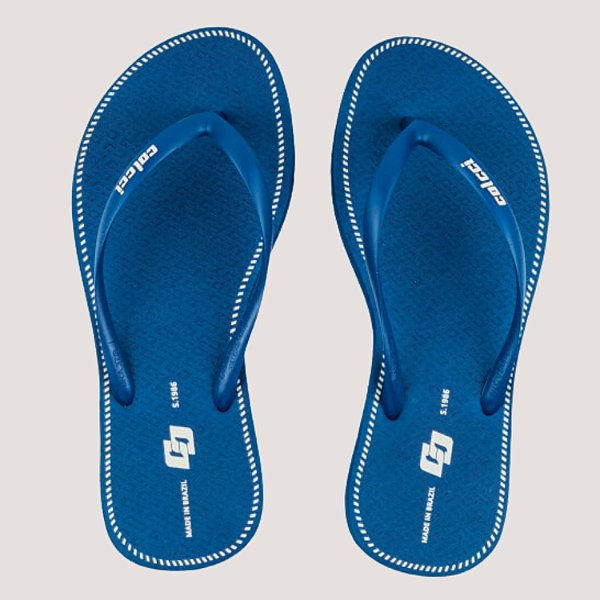 CHINELO COLCCI DEDO ACQUA NATURAL AZUL CELESTE FEMININO ADULTO
