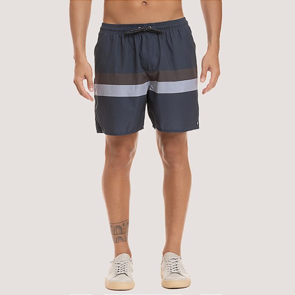 SHORT DESERT POLIESTER E ELASTANO FITNESS AZUL MARINHO MASCULINO ADULTO