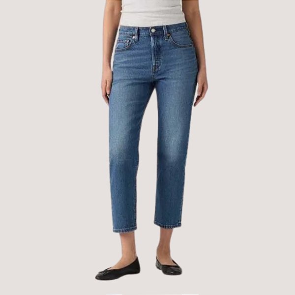 CALÇA LEVIS 501 JEANS MÉDIO COM ELASTANO FEMININO ADULTO