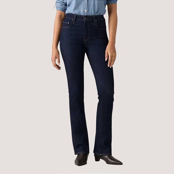 CALÇA LEVIS 725 JEANS ESCURO COM ELASTANO FEMININO ADULTO