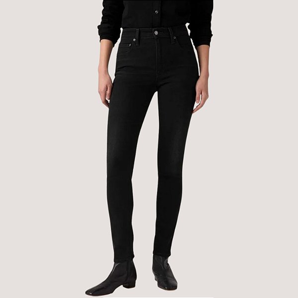 CALÇA LEVIS 721 JEANS PRETO COM ELASTANO FEMININO ADULTO