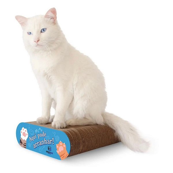 Arranhador de Papelão Anti Estresse Para Gatos