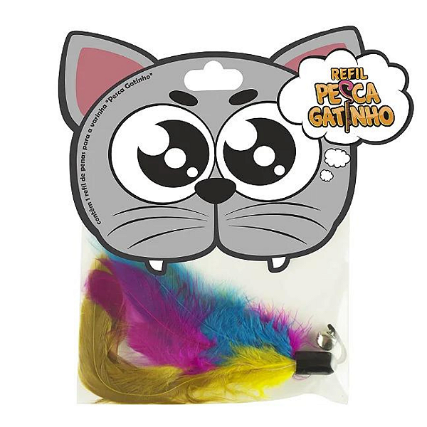 Refil  Penas Varinha Pesca Gatinho CatMyPet