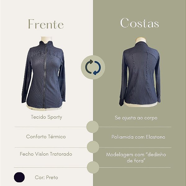 Casaco Sporty Preto