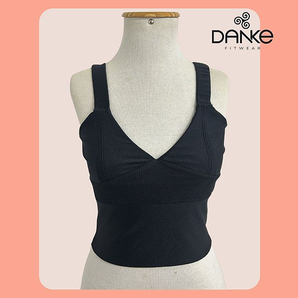 Cropped Tela Preto