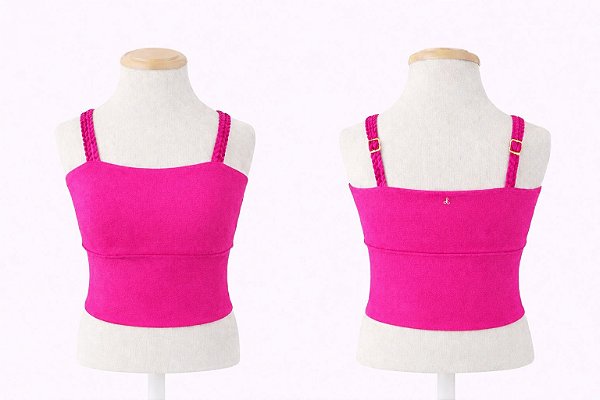 Cropped Ton Ton Inf. Rosa Choque