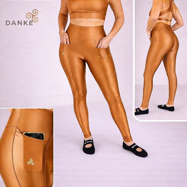 Legging Pocket Conhaque