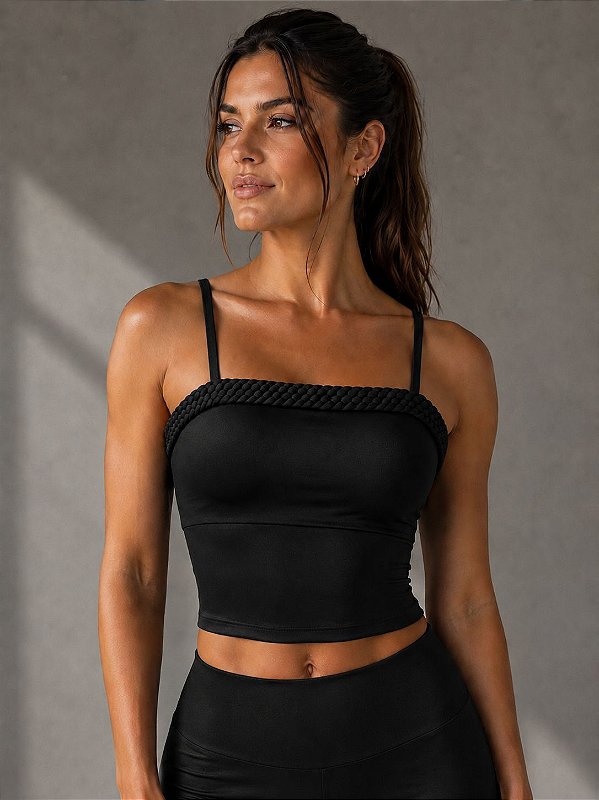 Cropped Ma. Front Preto