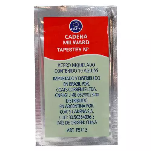 Agulha de Tapeçaria (Bordar) - Cartela com 10 Unidades