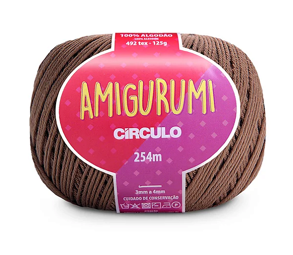 AMIGURUMI CÍRCULO 125g - LENHA - 7713