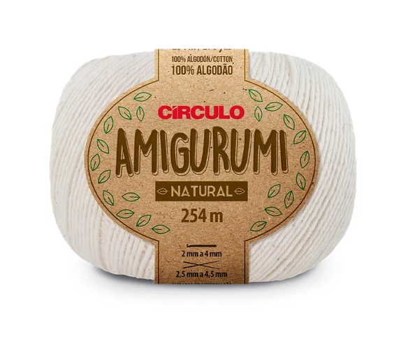 AMIGURUMI CÍRCULO 125g - NATURAL - 20
