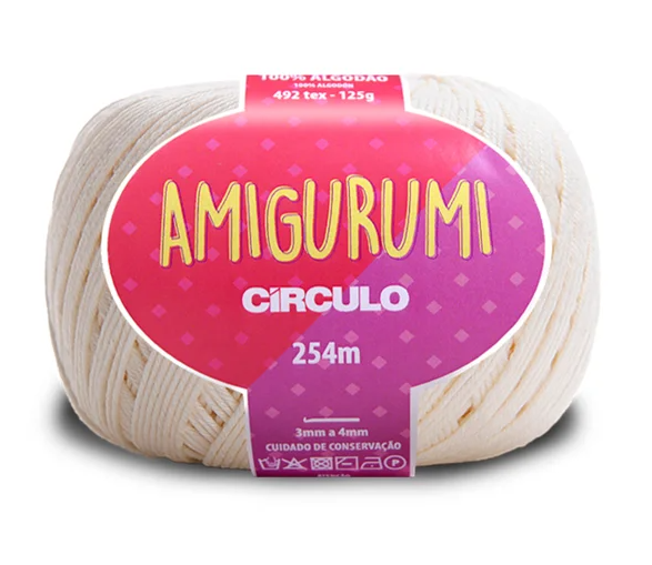 AMIGURUMI CÍRCULO 125g - OFF WHITE - 8176